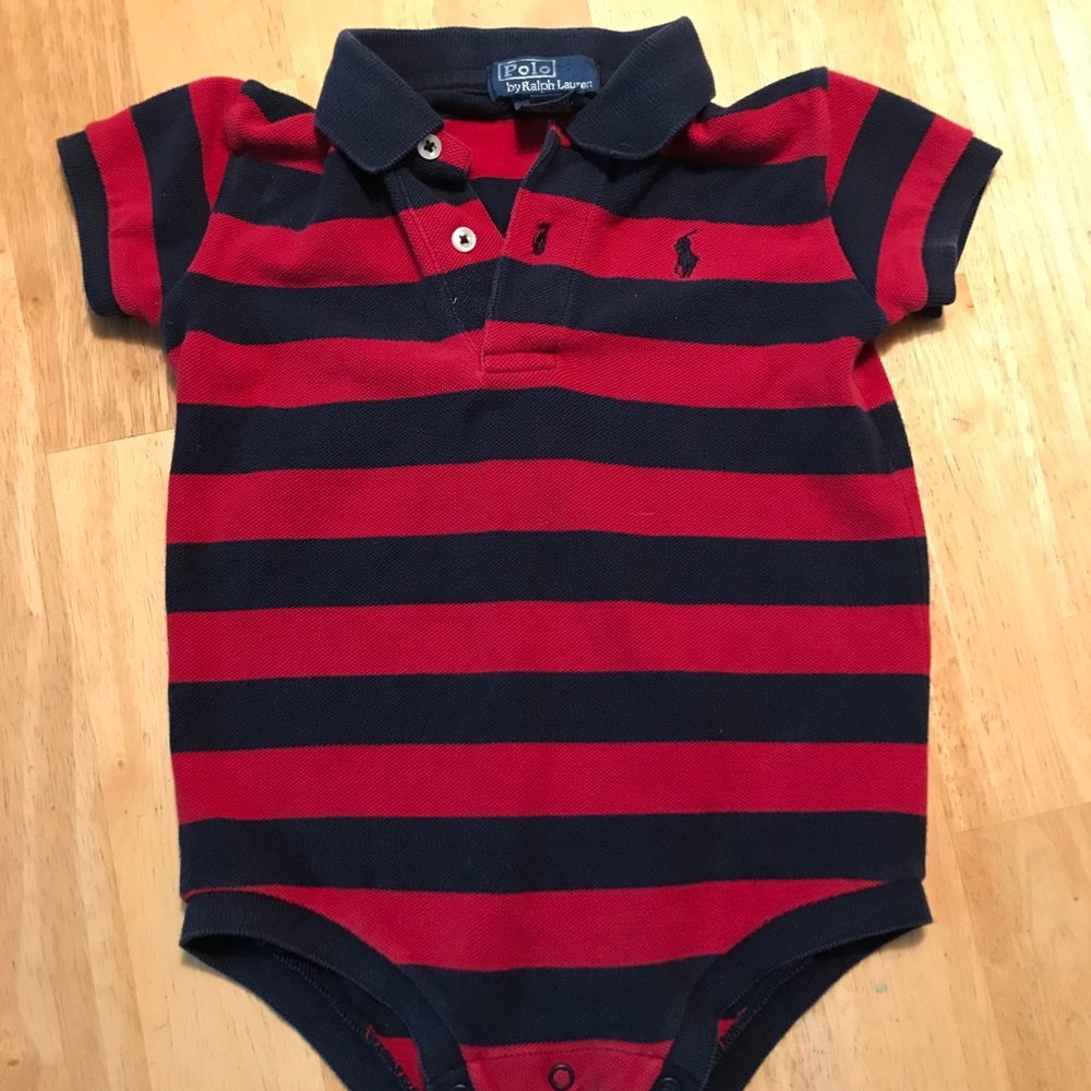 Boys 12 Month polo shirt onesie